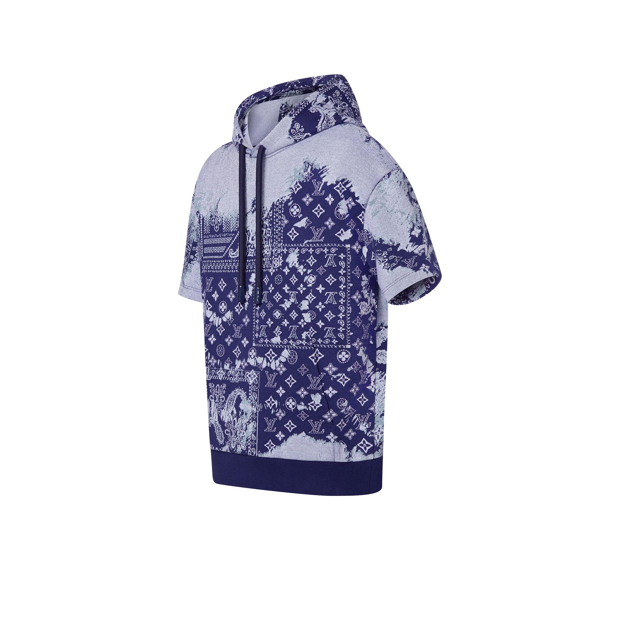 Monogram Bandana 圖案短袖連帽上衣  in 男士