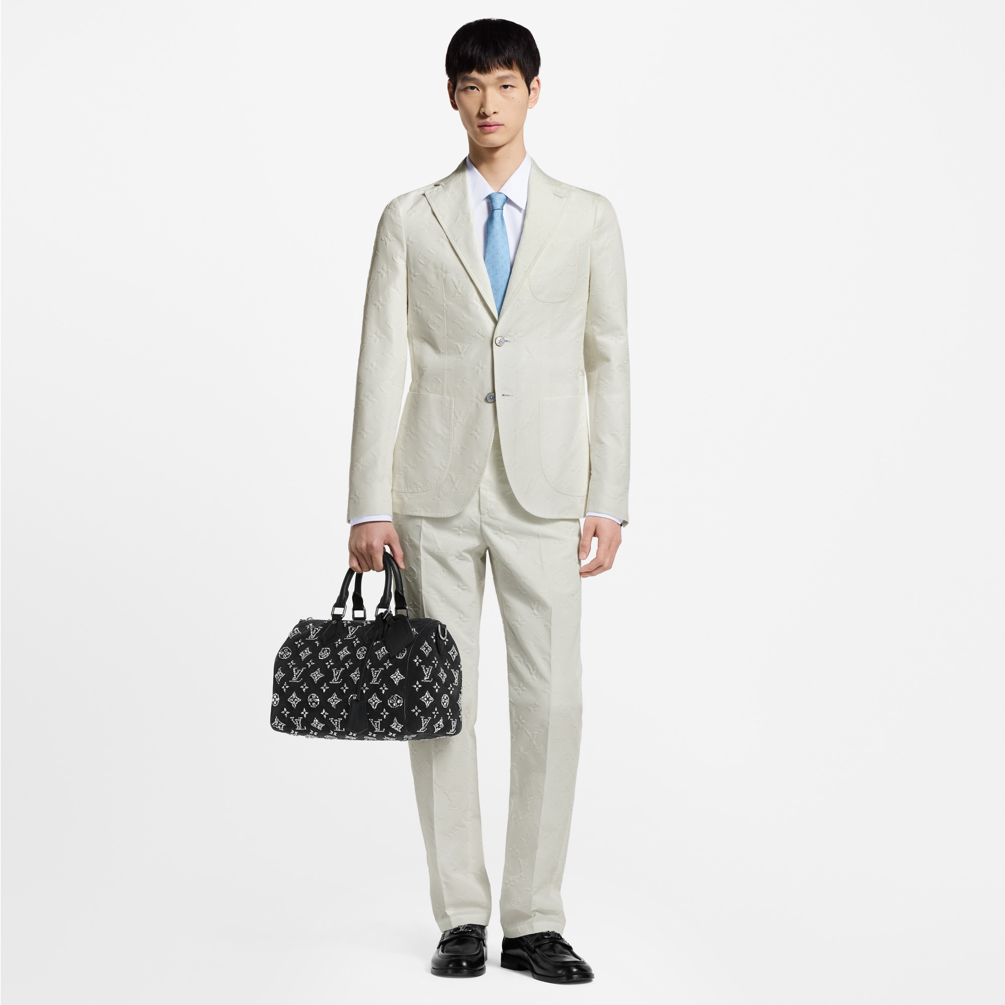Monogram 斜紋布長褲  in 男士