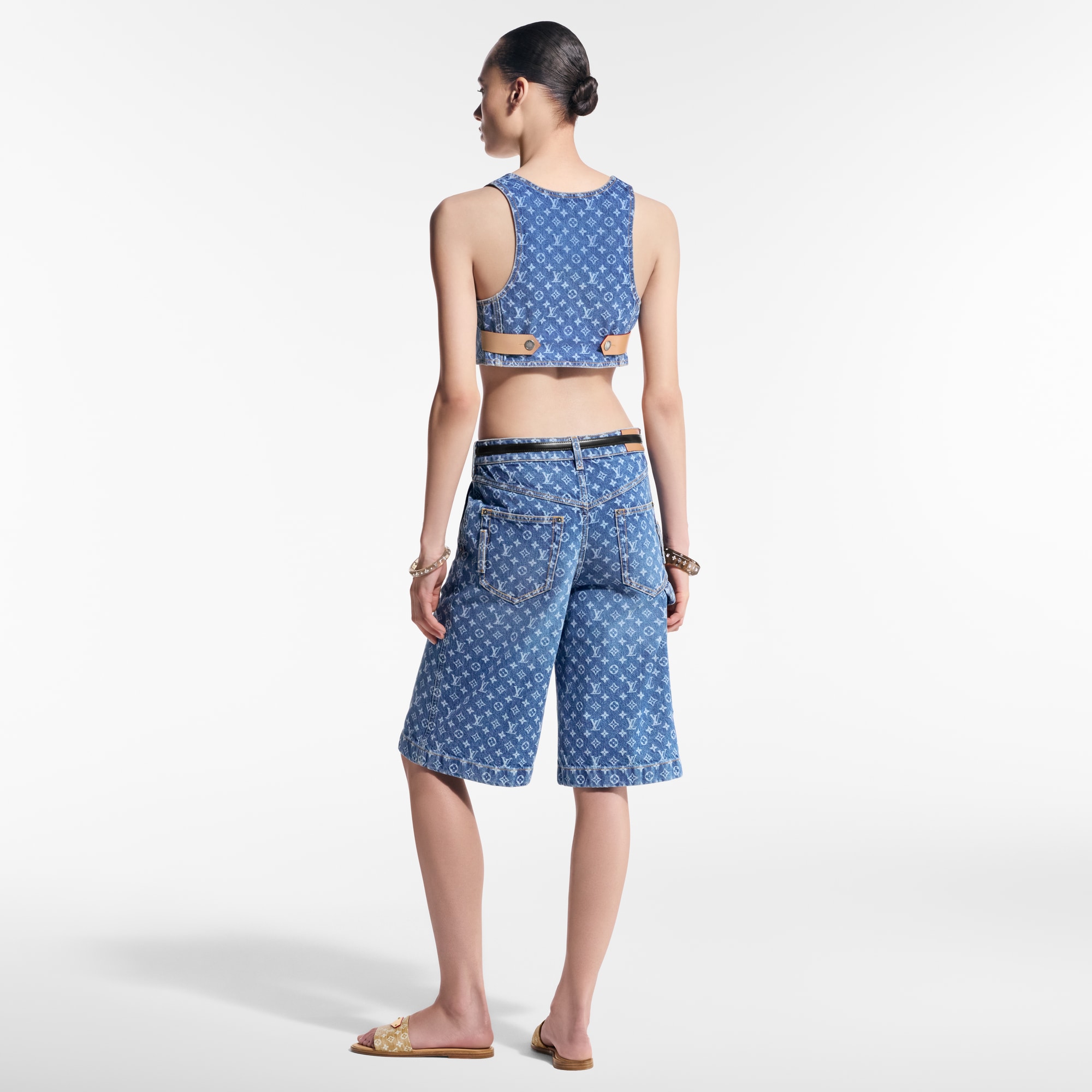 Monogram 牛仔布短上衣  in 女士