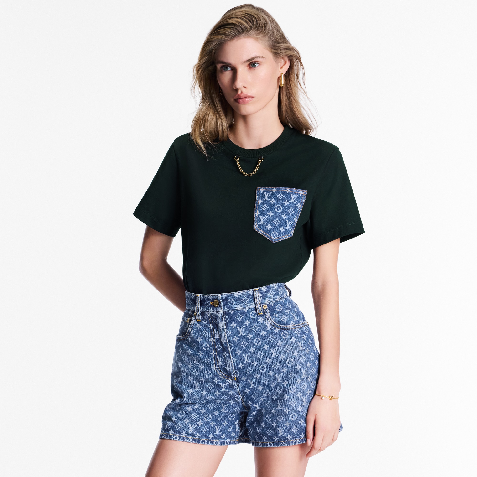 Monogram 牛仔短褲  in 女士