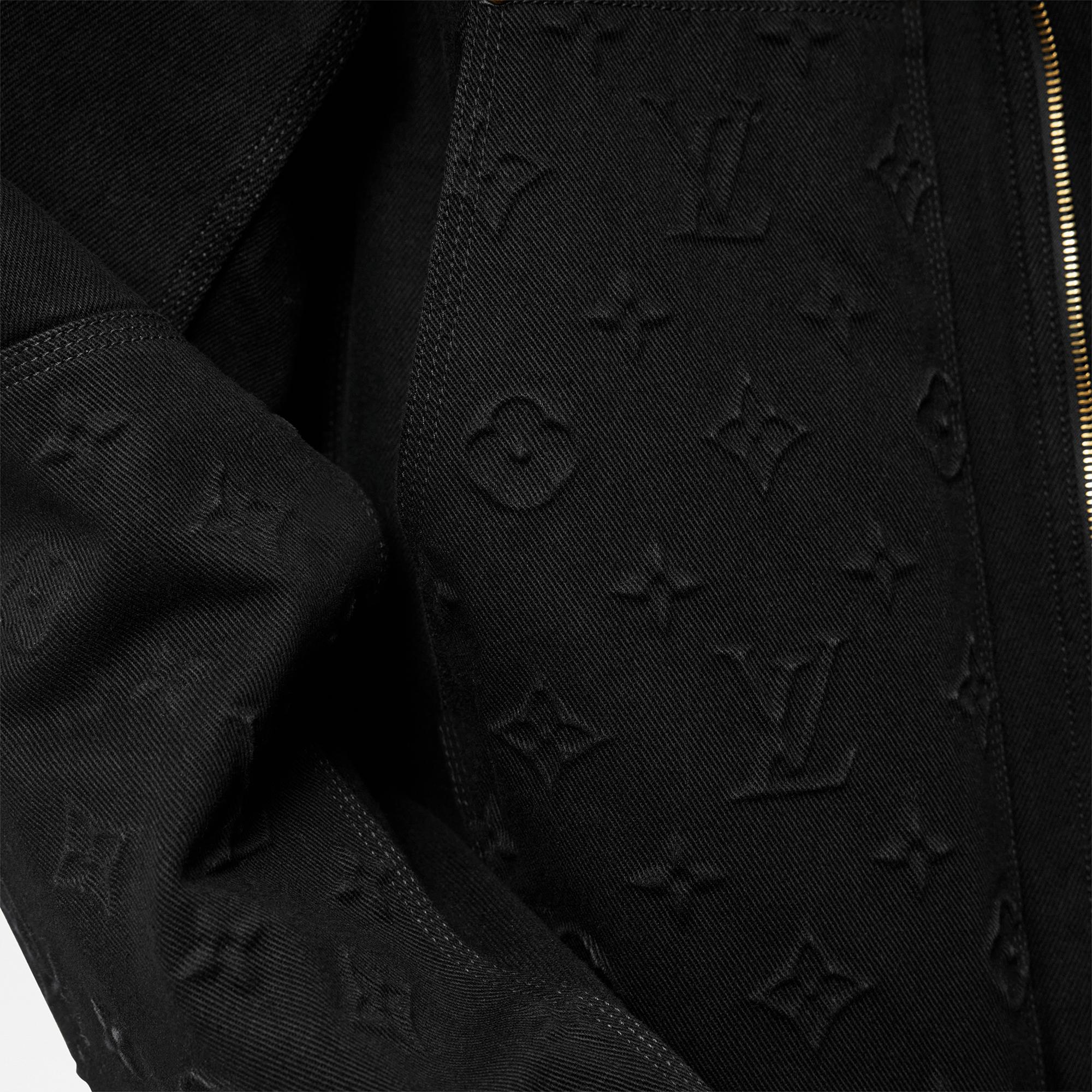 Monogram 細節連帽牛仔外套  in 男士