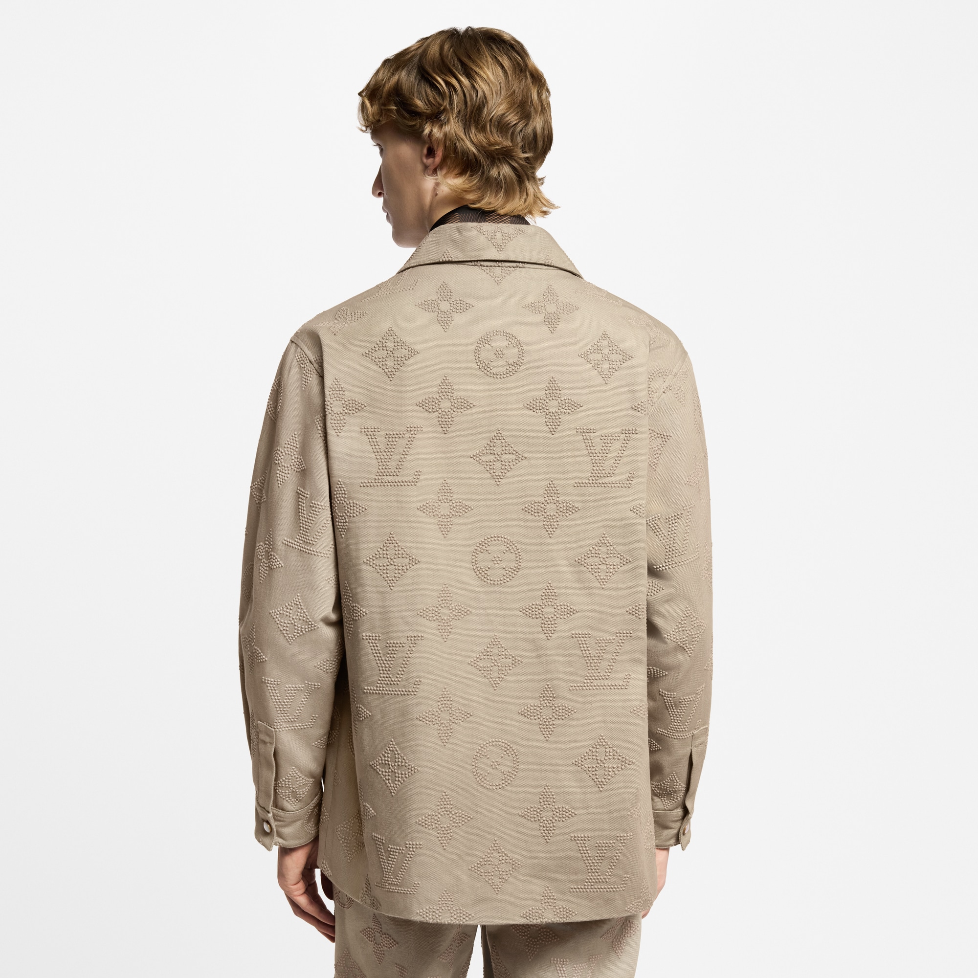 Monogram 刺繡時尚襯衫外套  in 男士