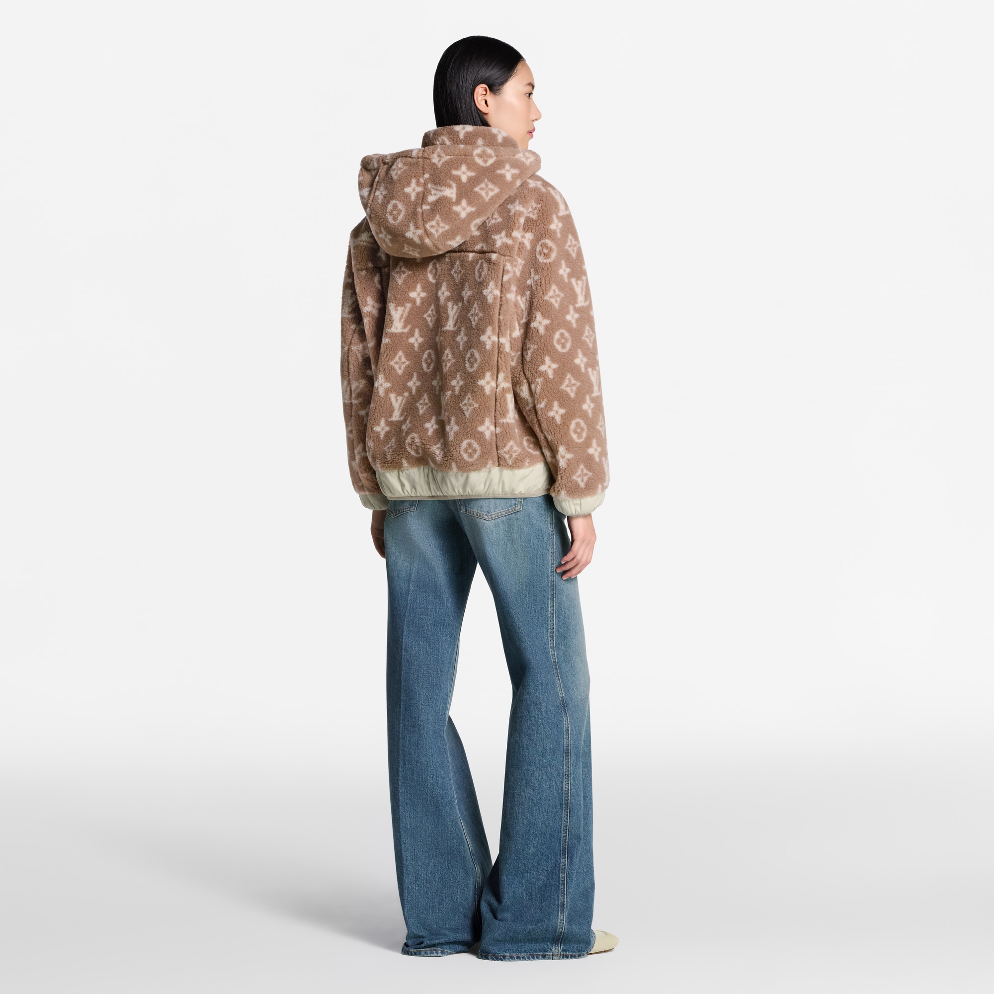 Monogram 抓毛連帽外套  in 女士