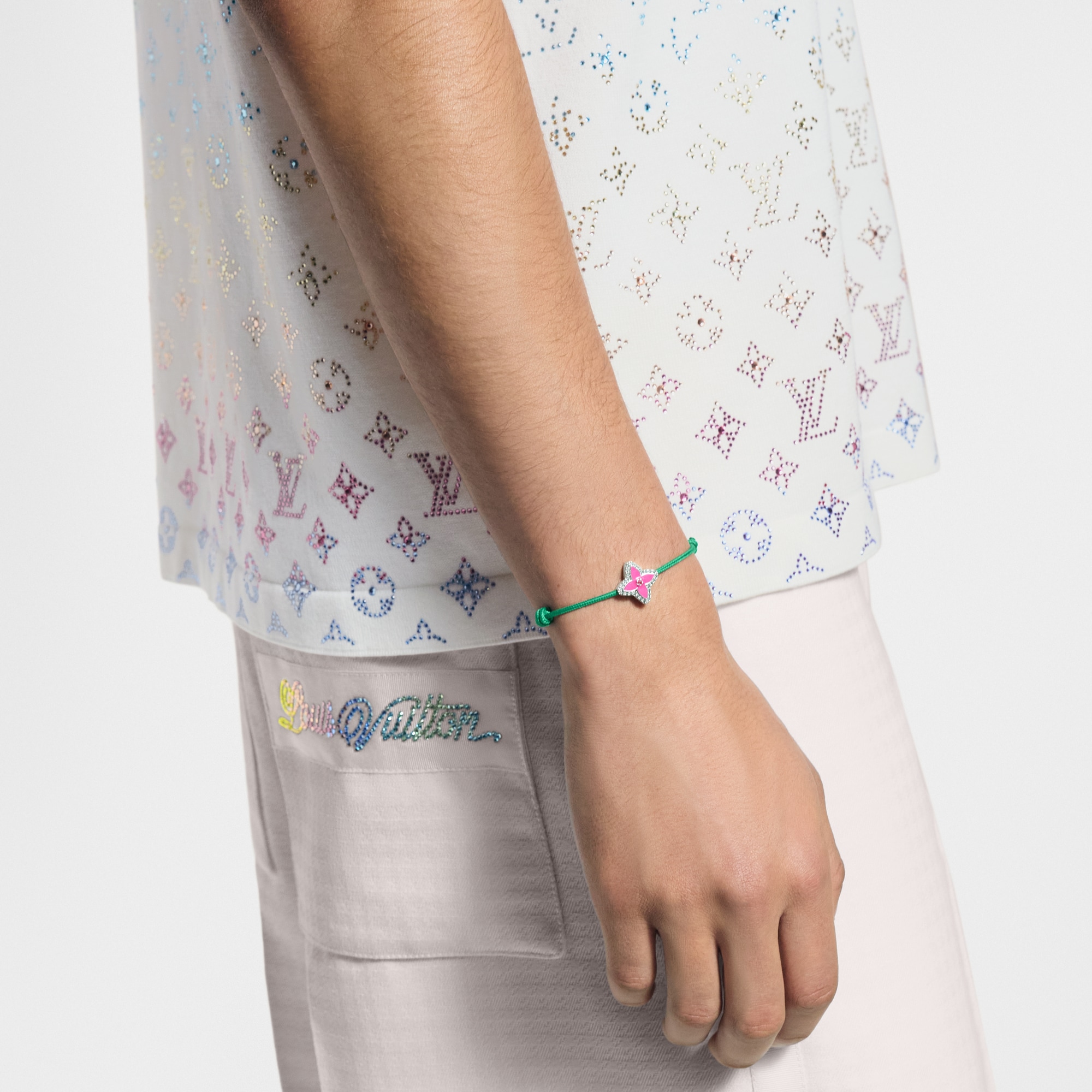 Monogram Flower Stesia 手環 . in 男士