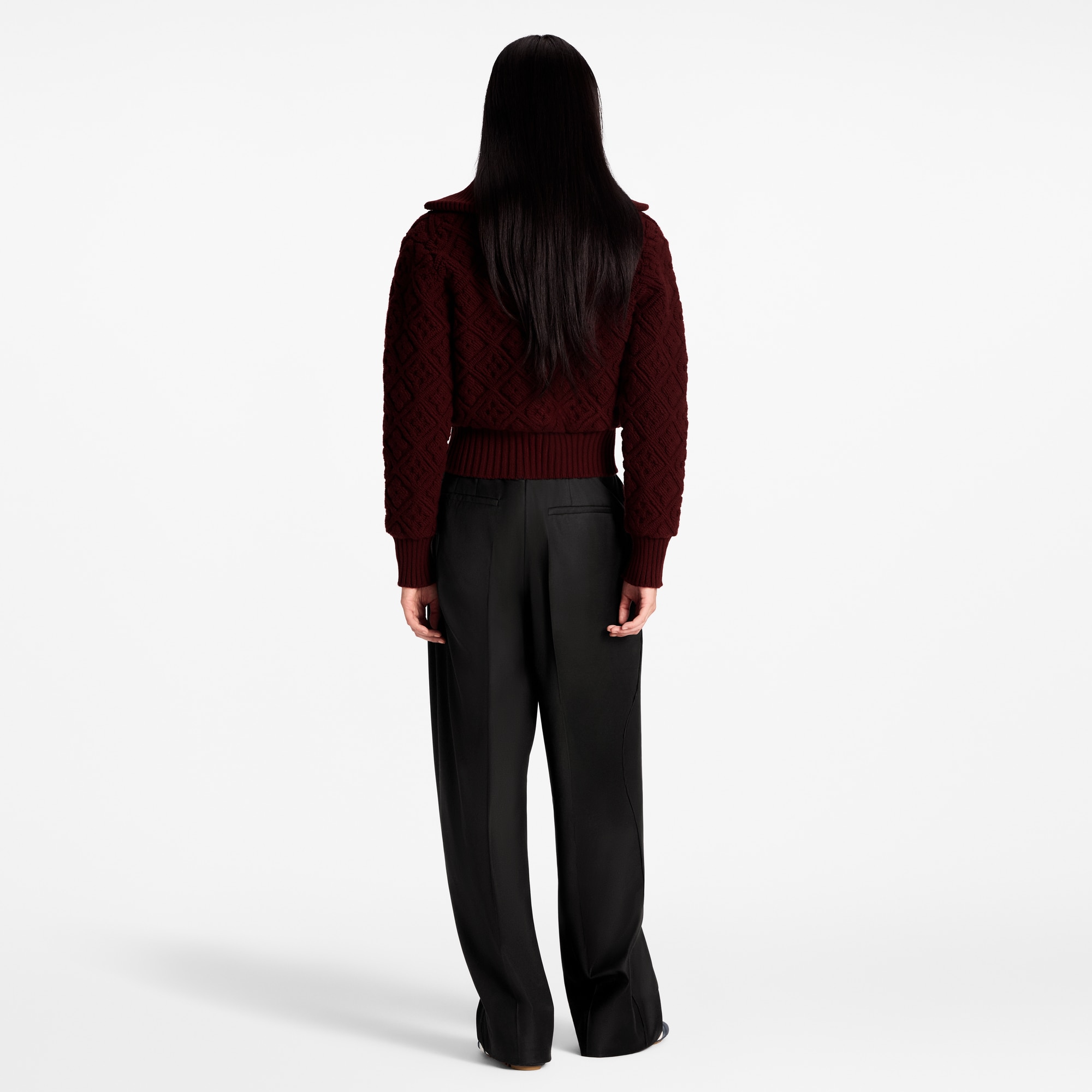 Monogram花卉圖案毛巾面料拉鏈外套  in 女士