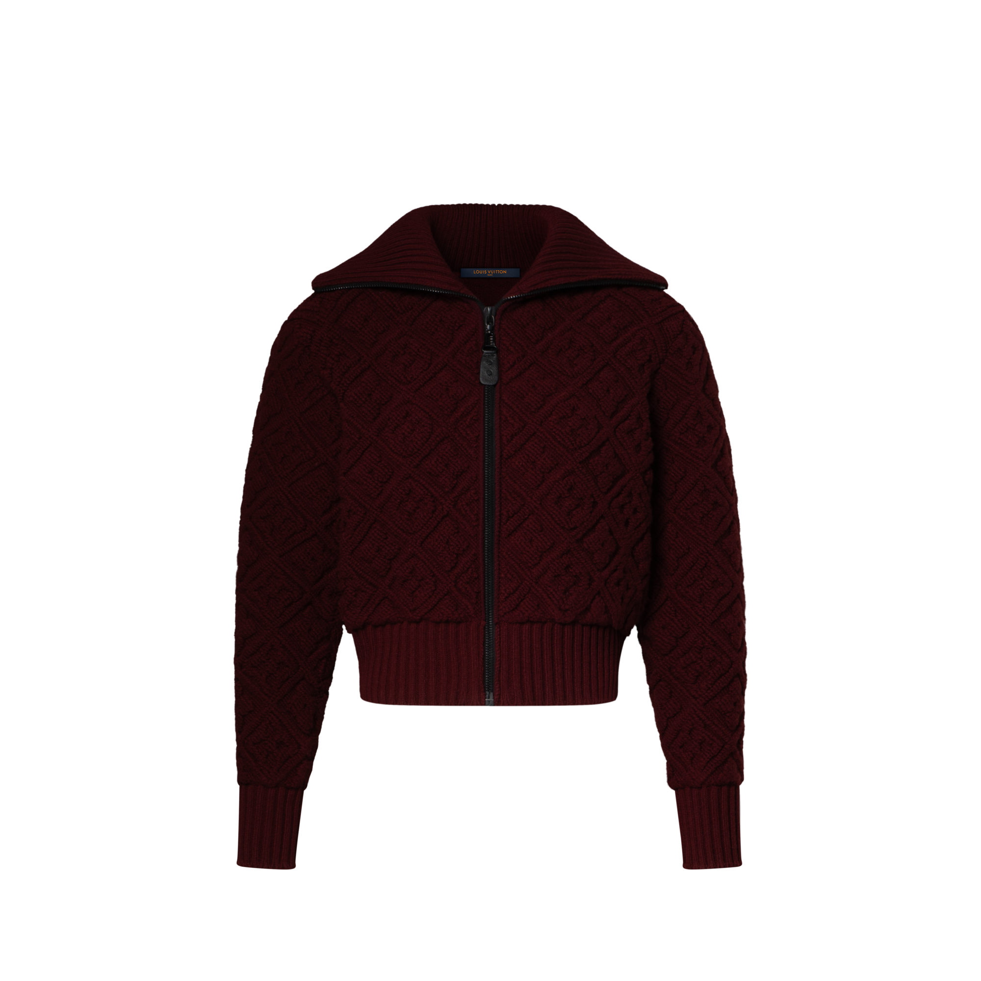 Monogram花卉圖案毛巾面料拉鏈外套  in 女士