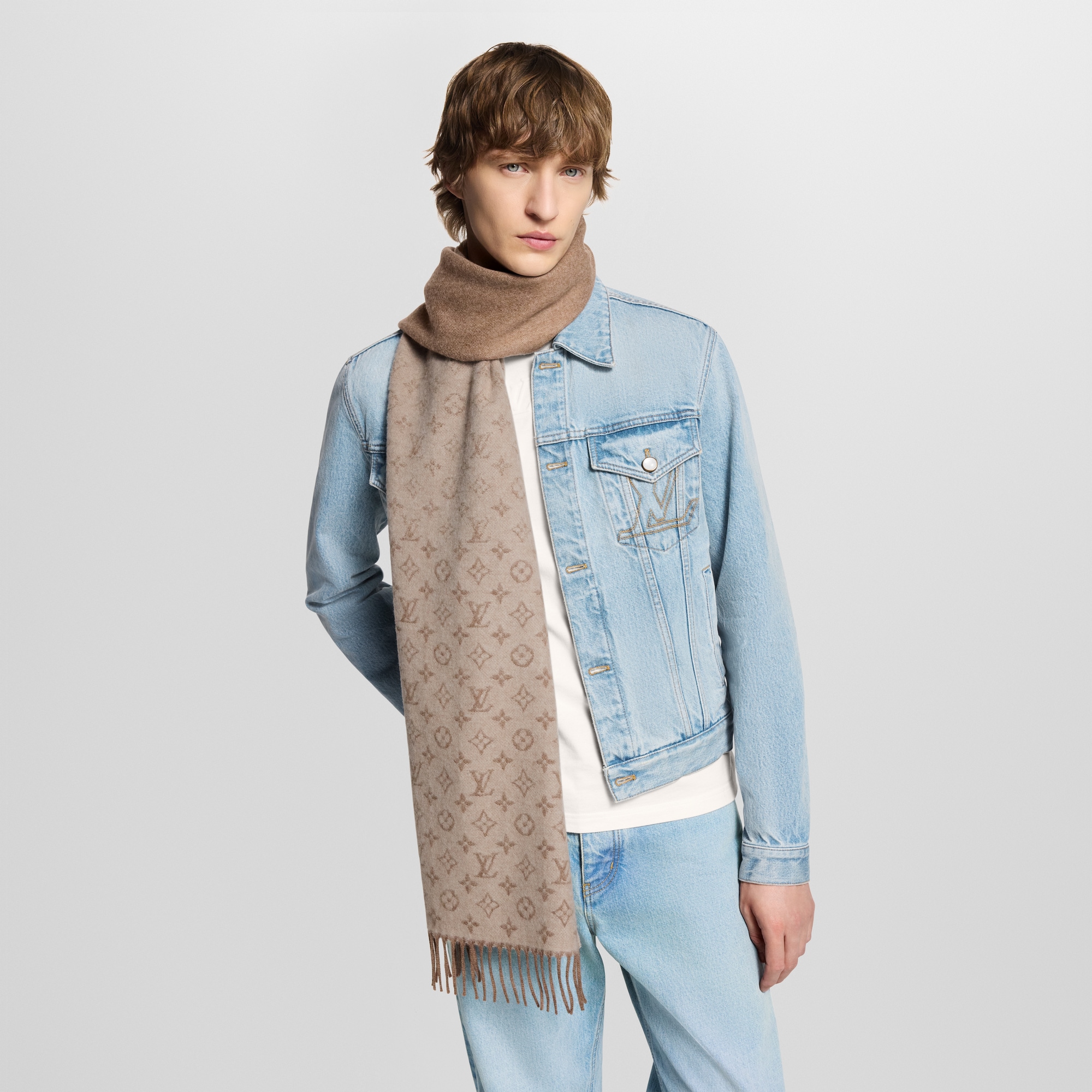 Monogram Gradient 圍巾 . in 男士