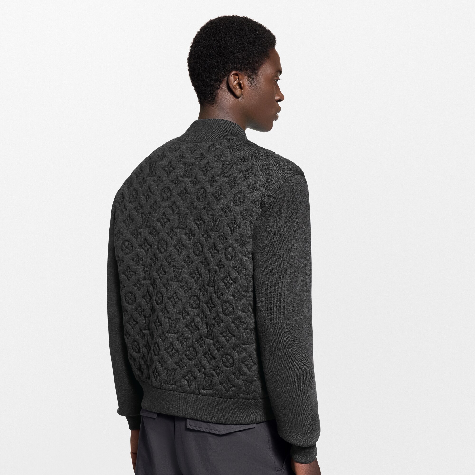 Monogram圖案鋪棉飛行員外套  in 男士