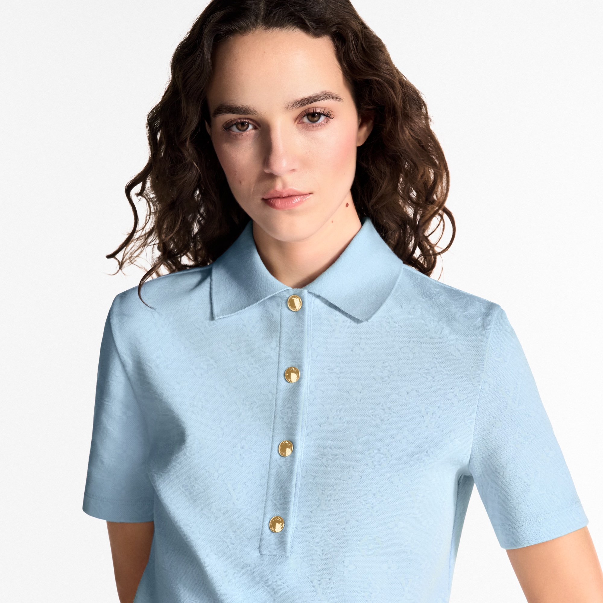 Monogram 珠地布 Polo 衫  in 女士