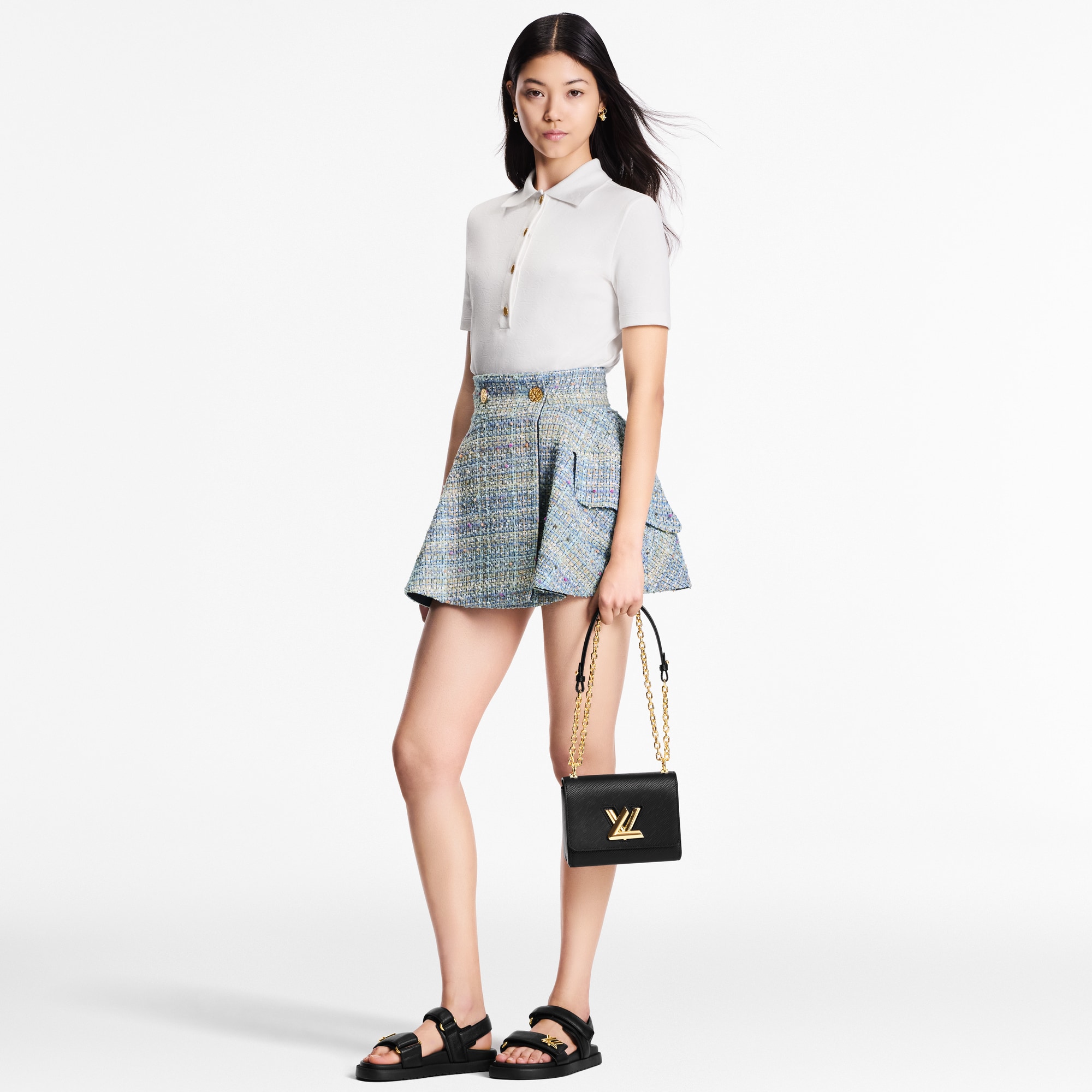 Monogram 珠地布 Polo 衫  in 女士