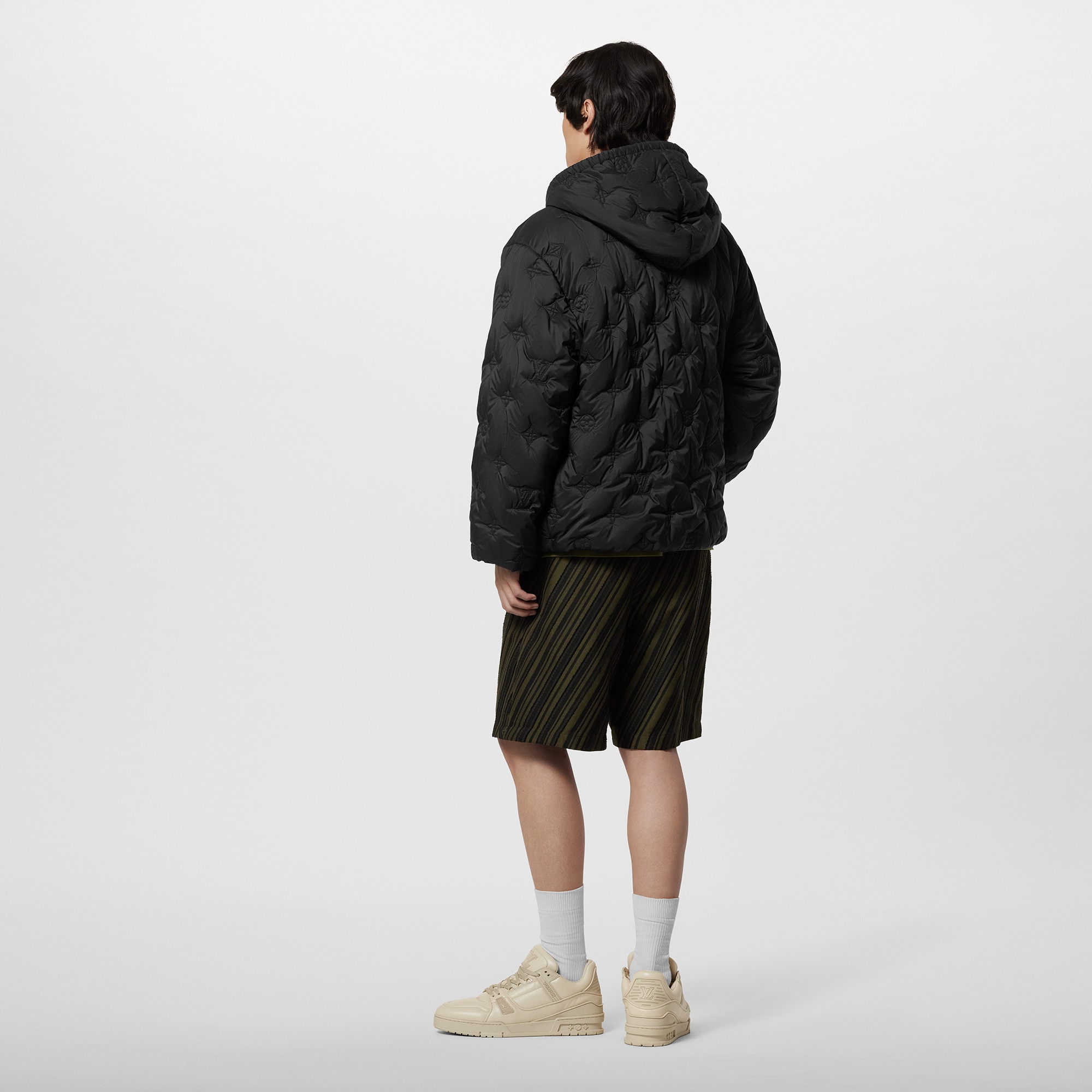 Monogram 絎縫圖案連帽外套  in 男士