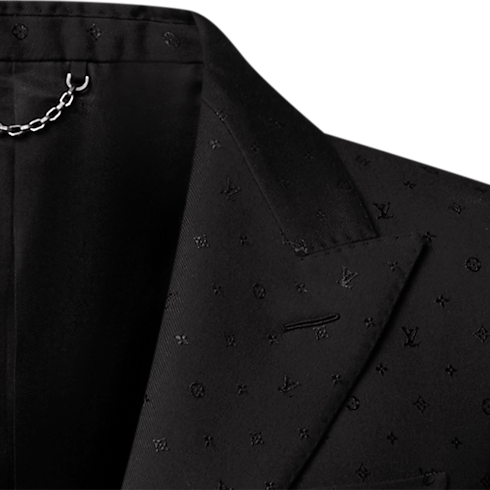 Monogram 緞布單排扣 Pont Neuf 外套 in 男士's 全新系列 } collections by Louis Vuitton (產品縮放)
