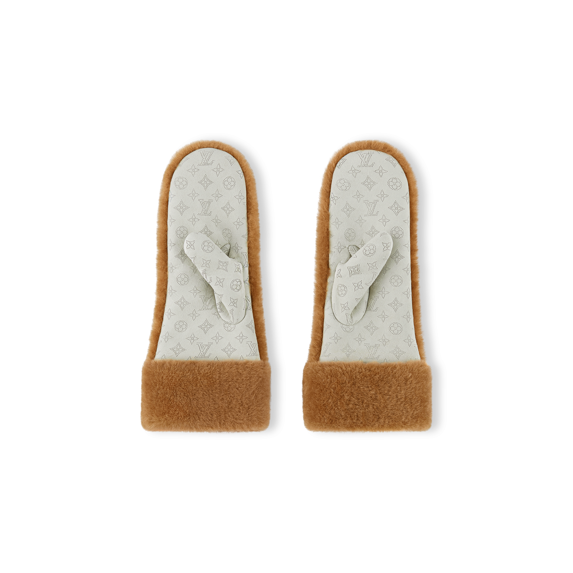Monogram Shearling 連指手套 . in 女士