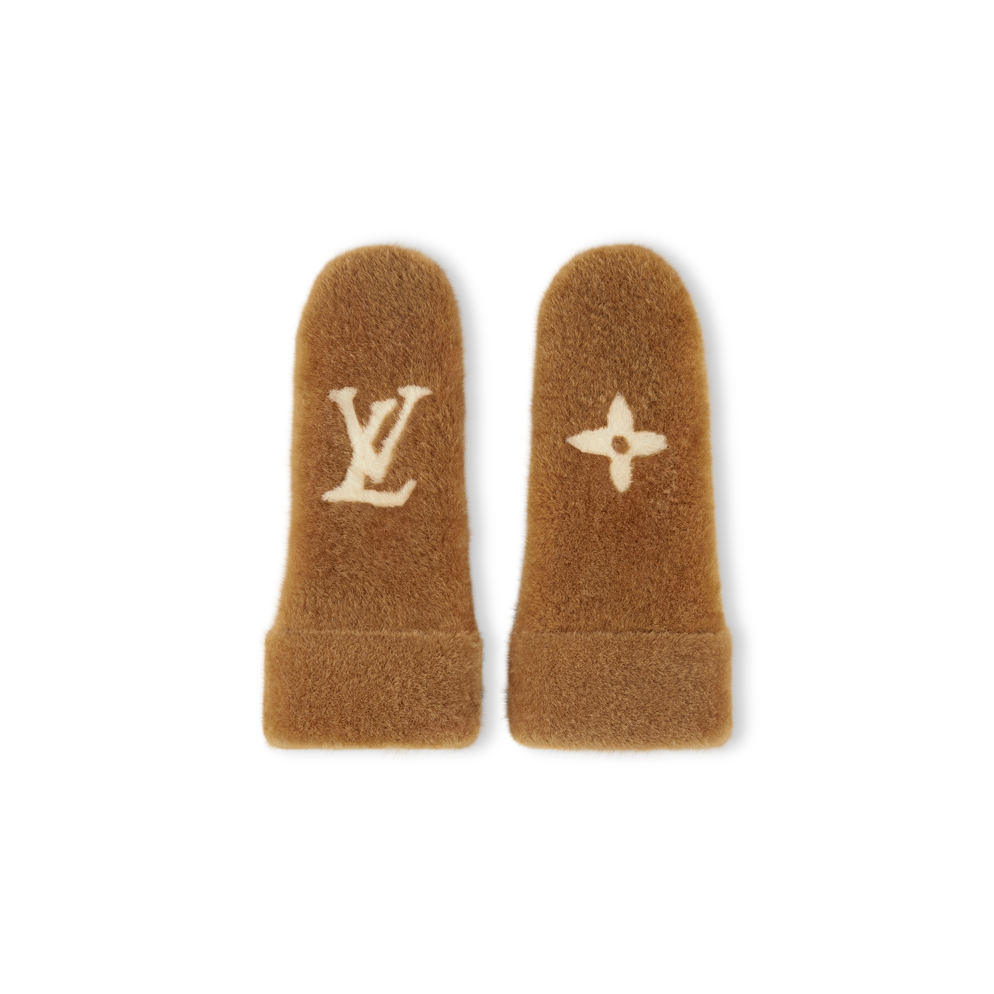Monogram Shearling 連指手套 . in 女士