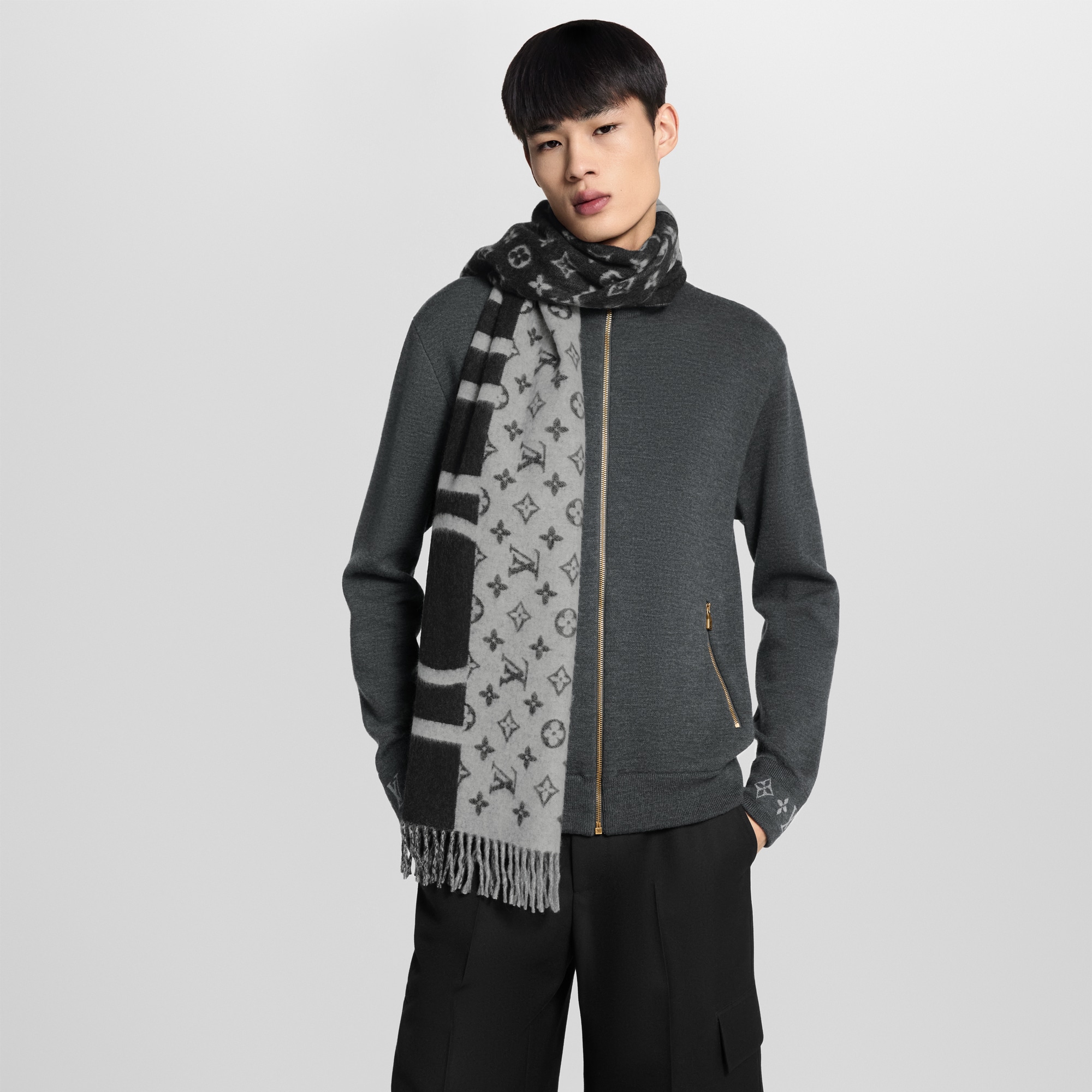 Monogram Split 圍巾 . in 男士