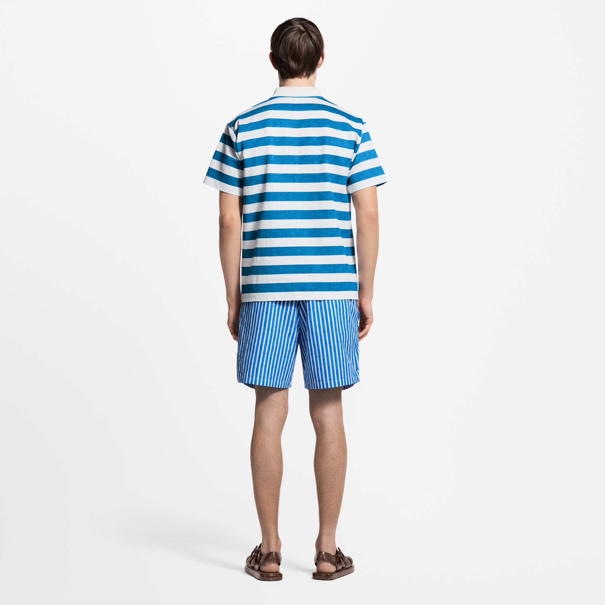 Monogram 條紋 Polo 衫  in 男士