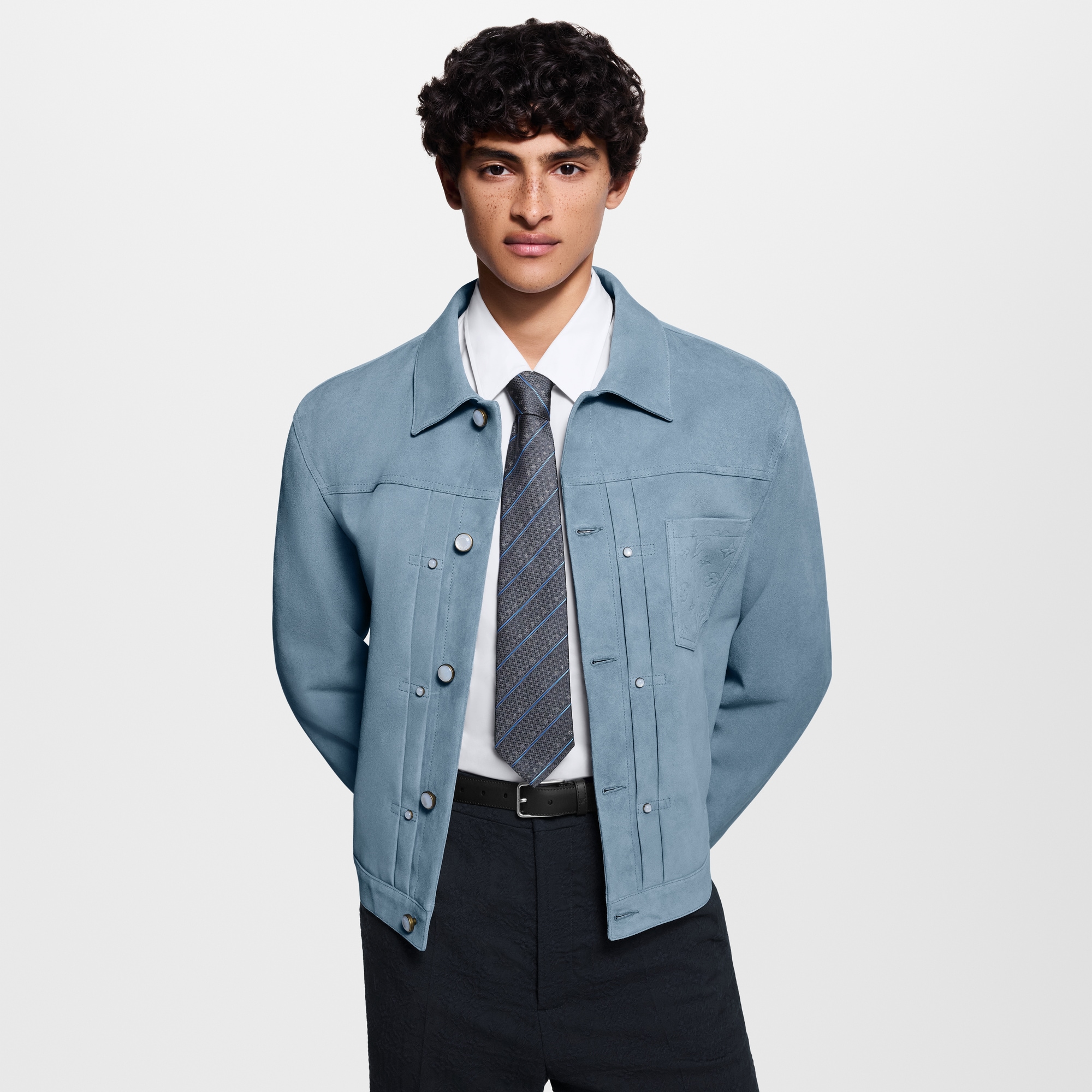 Monogram Stripes 領帶 . in 男士