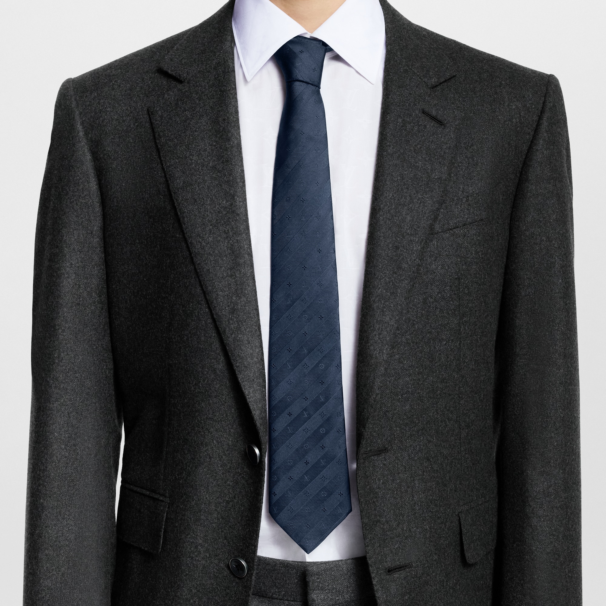 Monogram Stripy 領帶 . in 男士