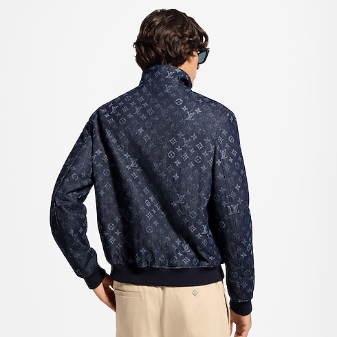 Monogram Surplus 牛仔布運動外套 cropped worn view