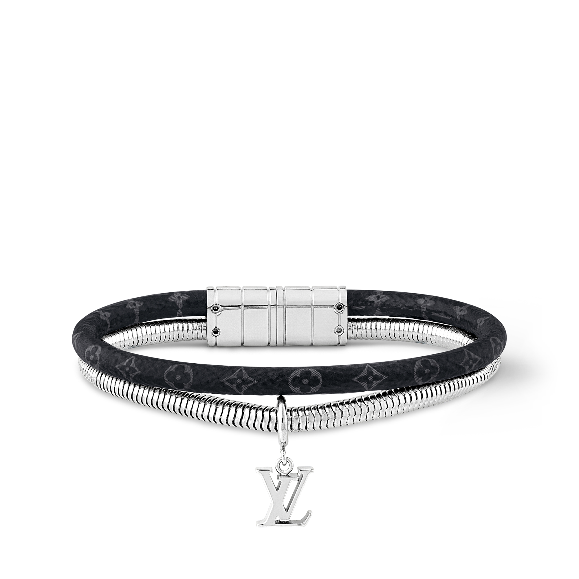 Monogram Swirl 手環 Monogram Eclipse 帆布 in 男士