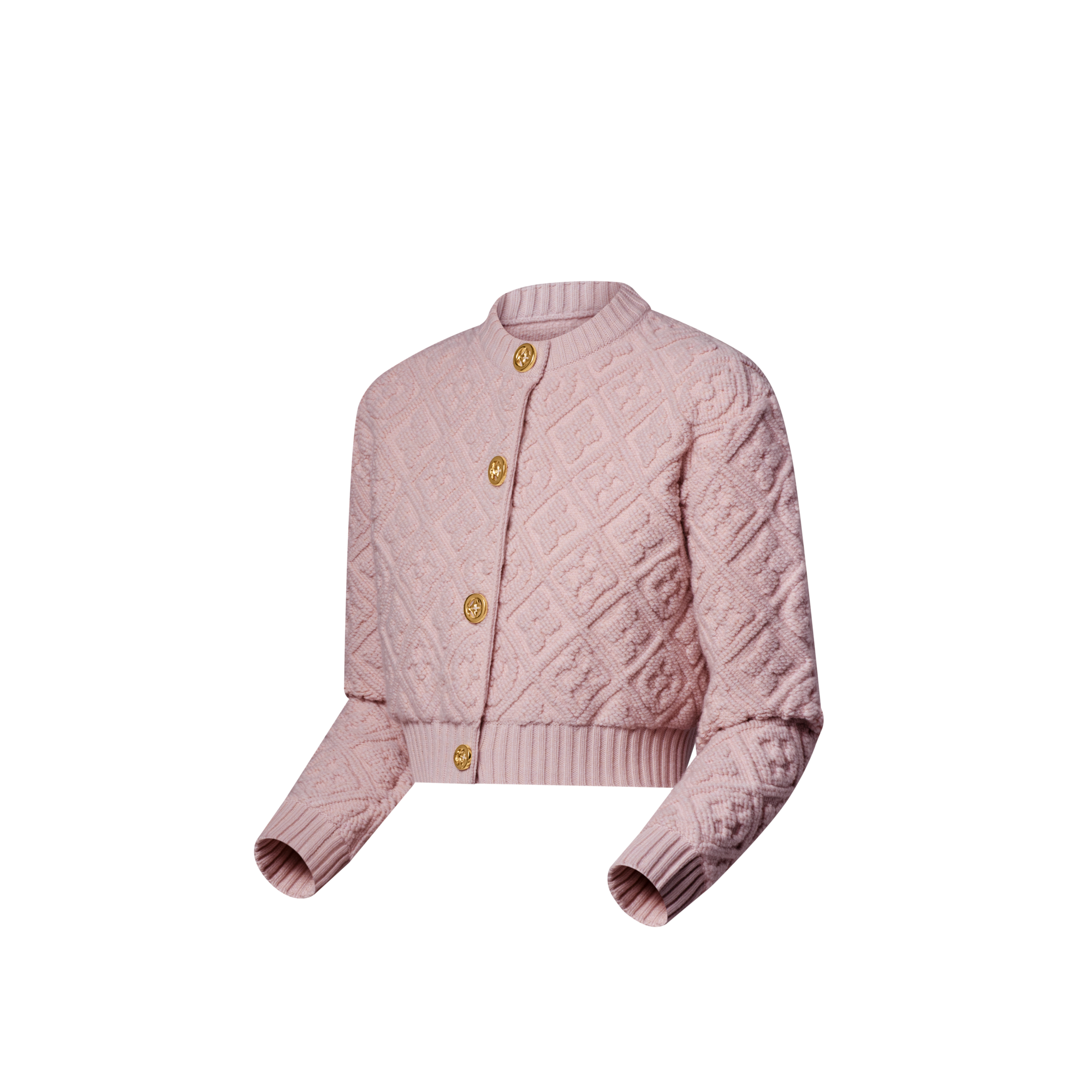 Monogram 毛巾面料開襟外套  in 女士