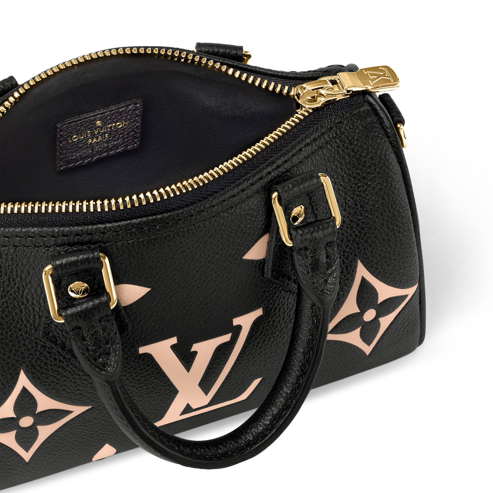 Nano Speedy 雙色 Monogram Empreinte 皮革 in 女士