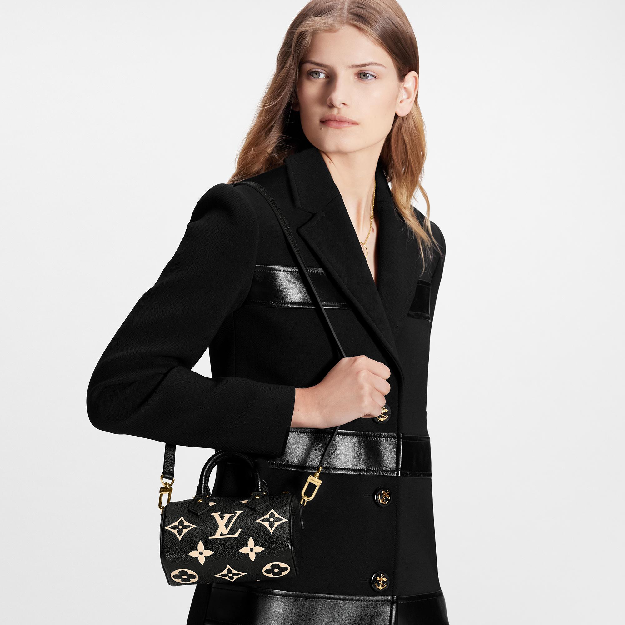 Nano Speedy 雙色 Monogram Empreinte 皮革 in 女士