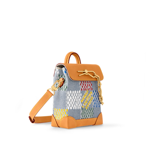 Nano Steamer Damier Ebène 帆布 in 男士's 錢包及小型皮件 迷你包款 collections by Louis Vuitton (產品縮放)