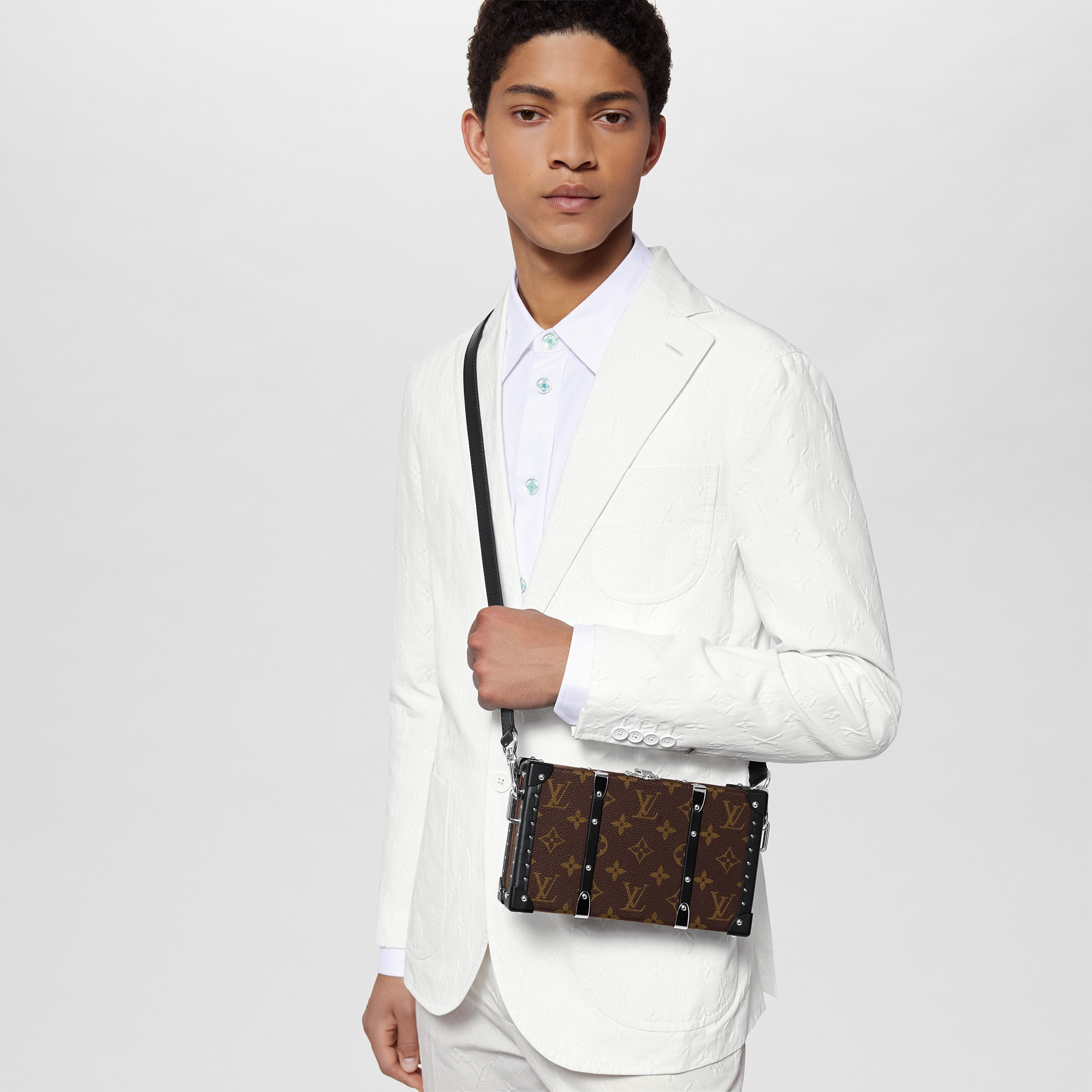 Neo Wallet Trunk Monogram Macassar 帆布 in Les Extraordinaires