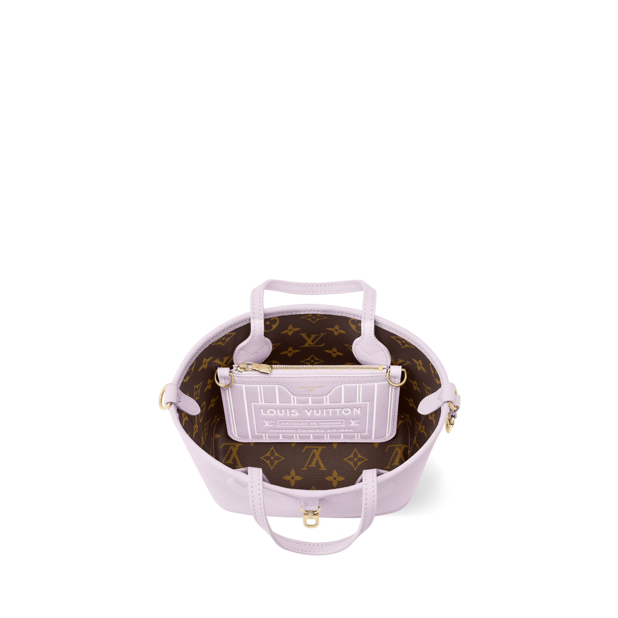 Neverfull Bandoulière Inside Out BB H33 in 時尚包包及小型皮件