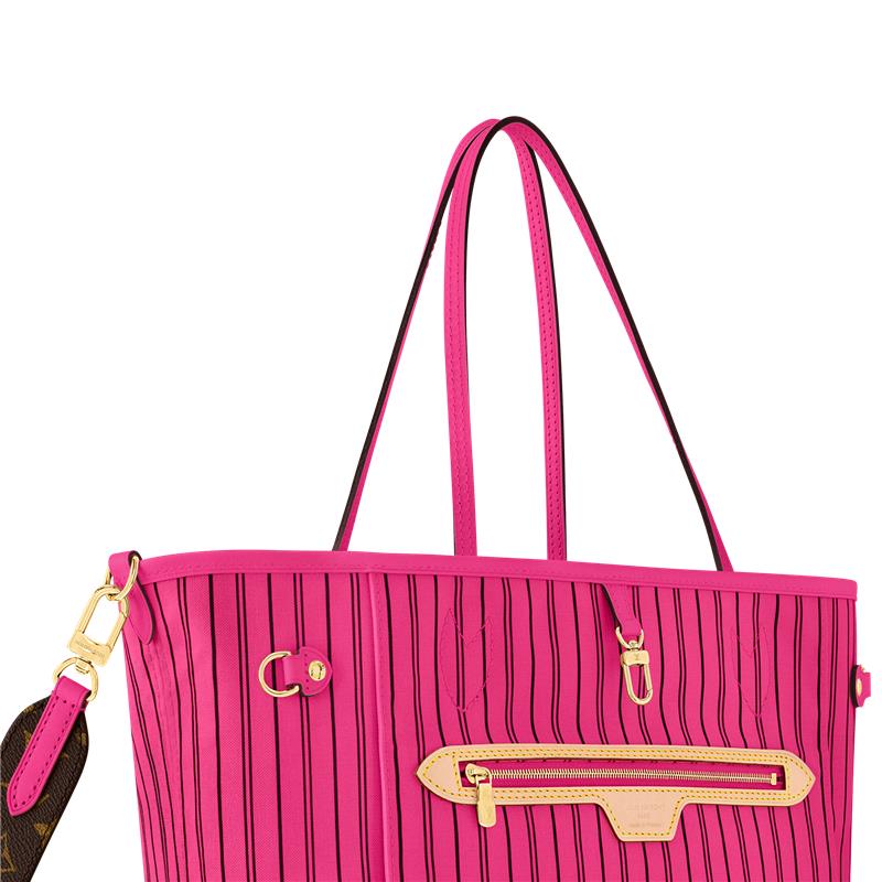 Neverfull Bandoulière Inside Out MM Monogram 帆布 in 時尚包包及小型皮件