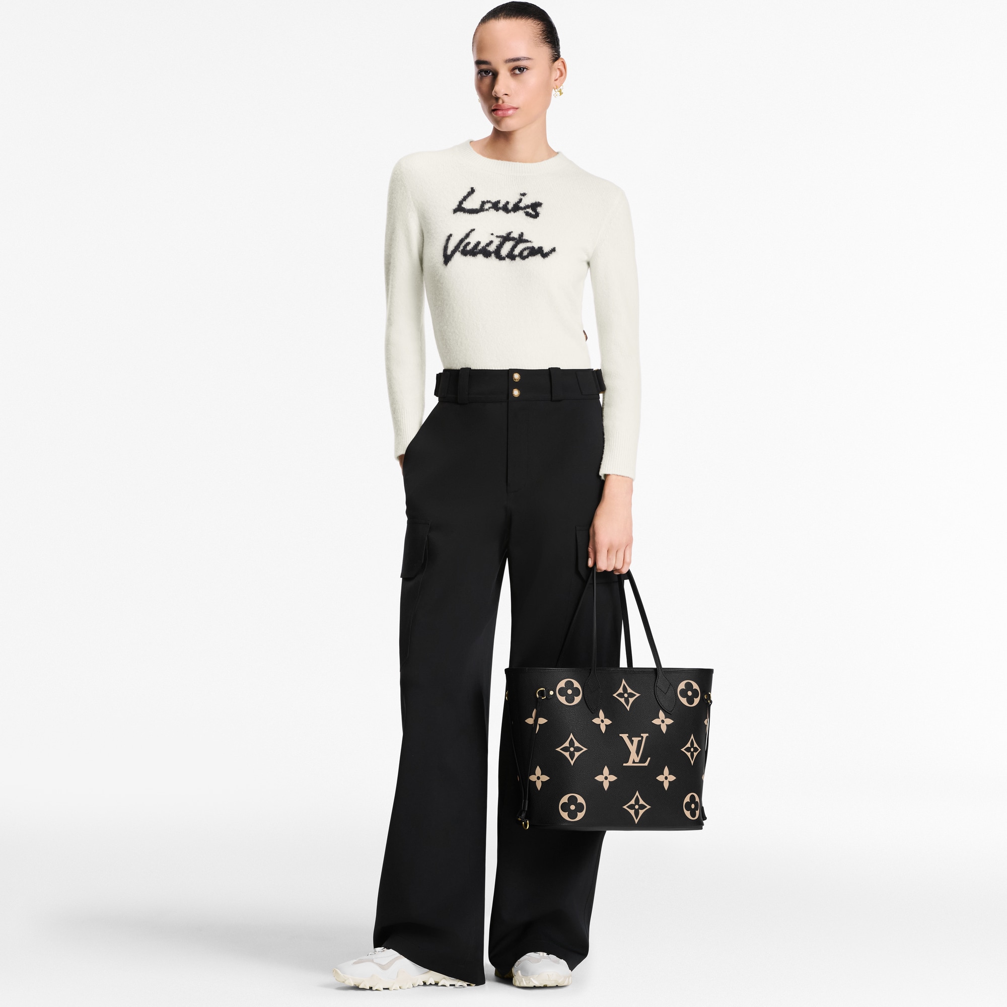 Neverfull MM Monogram Empreinte 皮革 in 女士