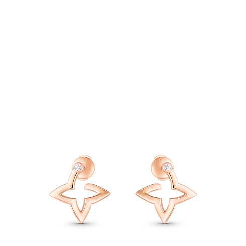 Ombre Blossom 迷你環狀耳環 - 配玫瑰K金及鑽石 in 珠寶系列's 按類別瀏覽 耳環 collections by Louis Vuitton (產品縮放)