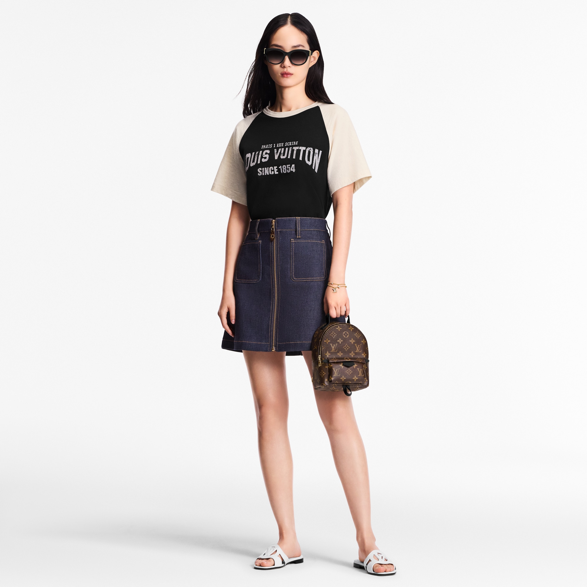 Palm Springs Mini Monogram 帆布 in 女士