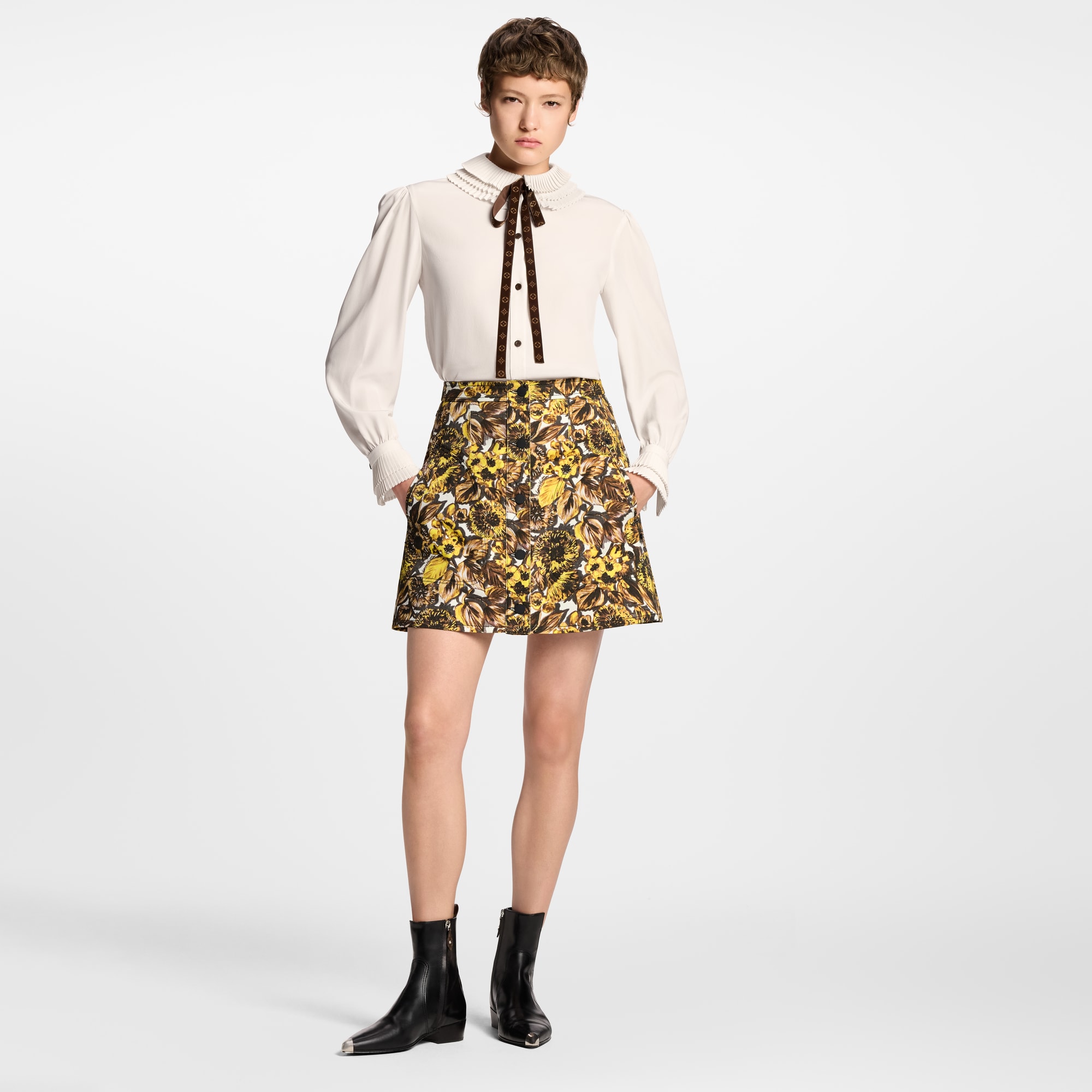 褶襉衣領襯衫  in 女士