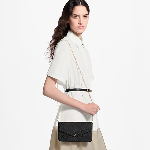 Félicie Pochette Monogram Empreinte 皮革 in 女士's 錢包及小型皮件 迷你包款及鏈條包 collections by Louis Vuitton (產品縮放)