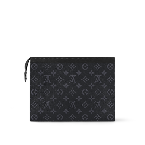 Pochette Voyage MM Monogram Eclipse 帆布 in 男士's 錢包及小型皮件 男裝錢包、皮夾及小型皮件總覽 collections by Louis Vuitton (產品縮放)