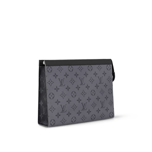 Pochette Voyage MM Monogram Eclipse 帆布 in 男士's 錢包及小型皮件 男裝錢包、皮夾及小型皮件總覽 collections by Louis Vuitton (產品縮放)