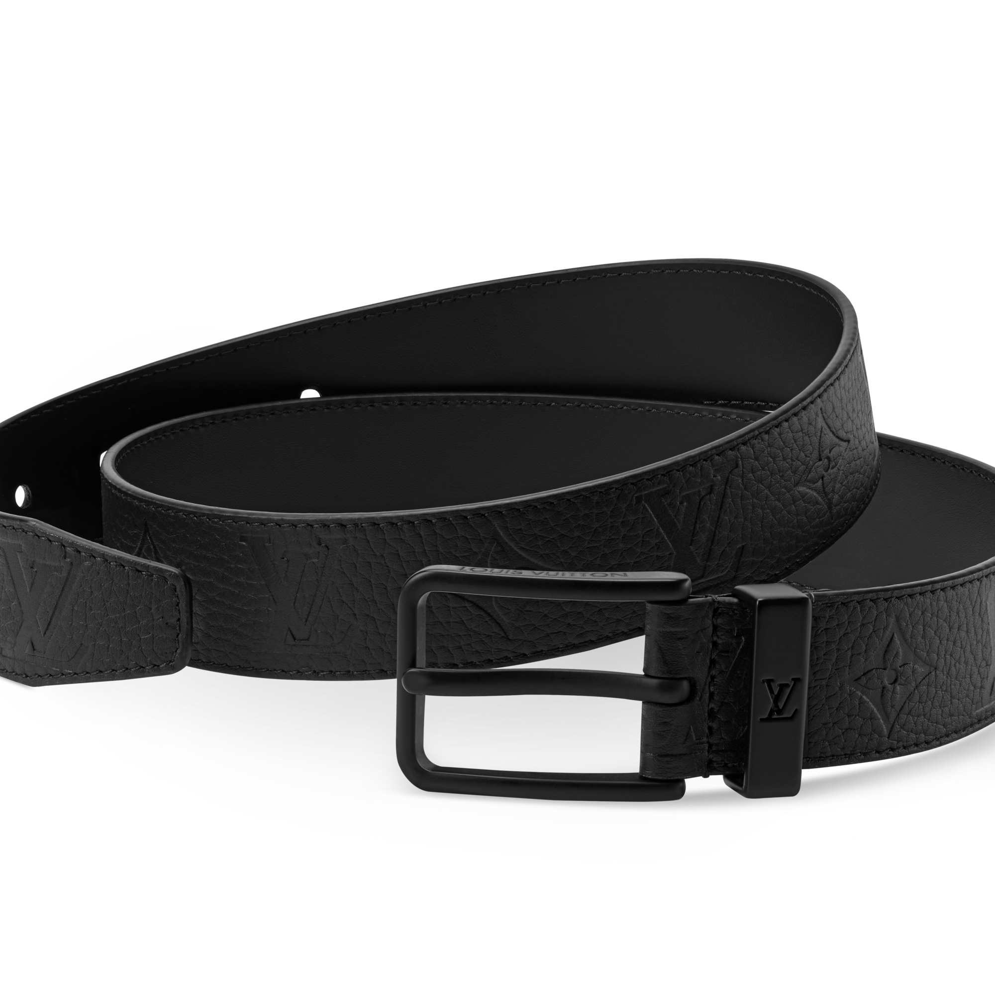 Pont Neuf Taurillon Monogram 35毫米皮帶  in 男士