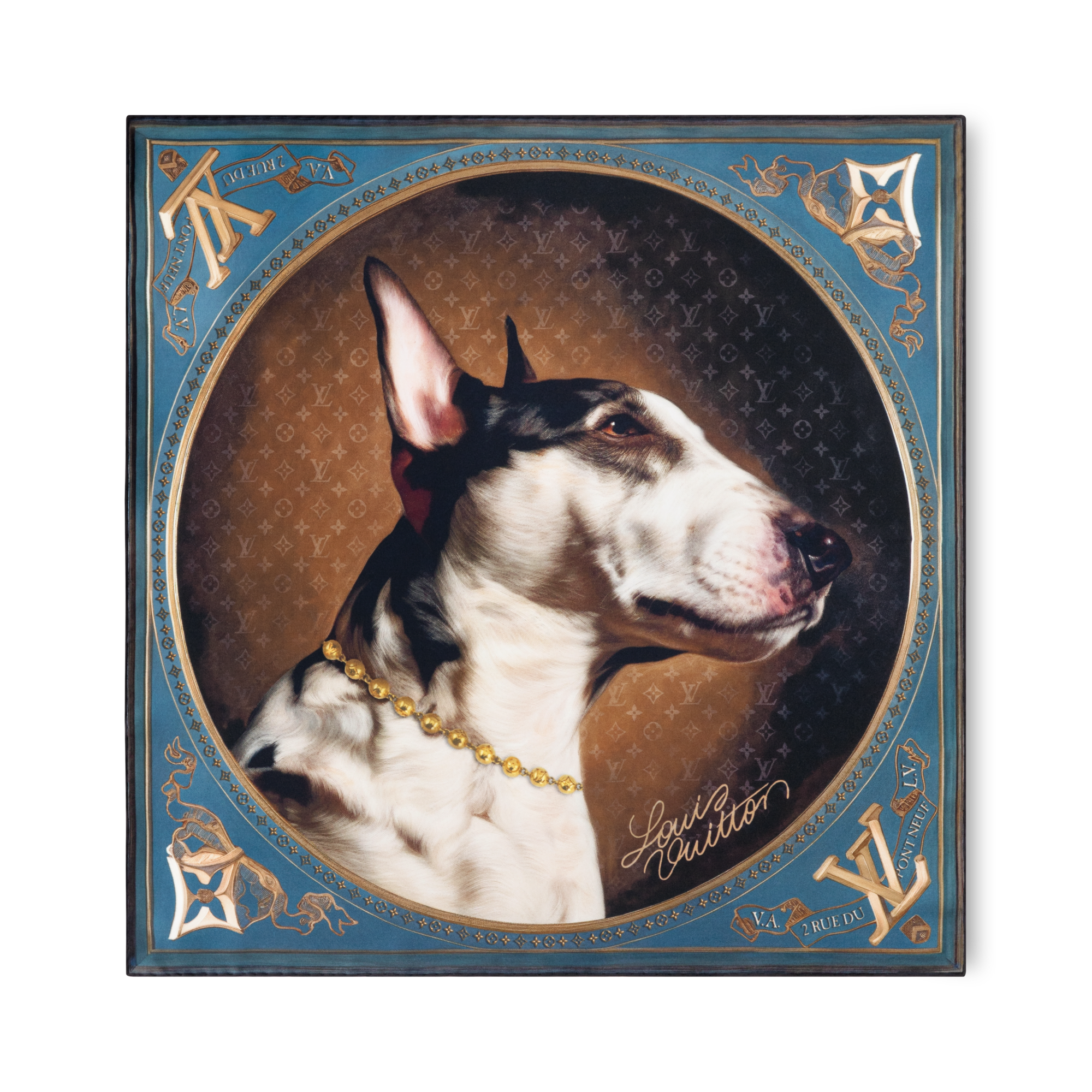 Portrait of a Dog 方巾 . in 男士