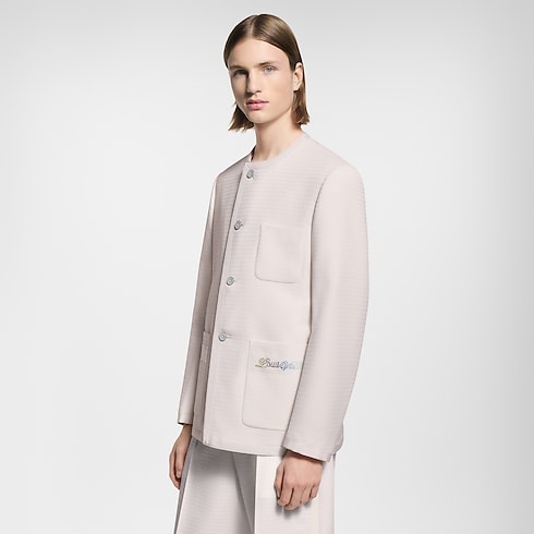 無領羊毛學院風外套 in 男士's 時裝系列 大衣與夾克 collections by Louis Vuitton (產品縮放)