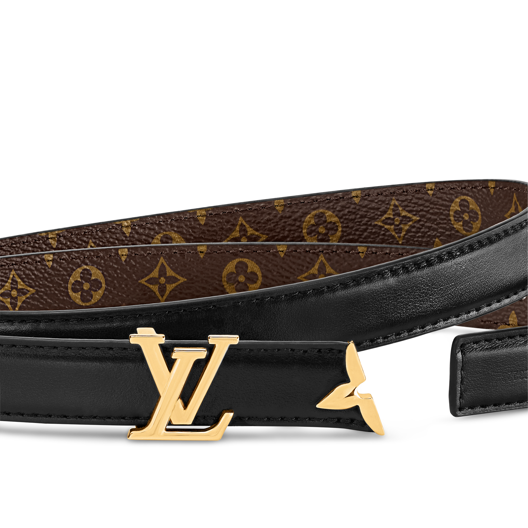 Pretty LV 20毫米雙面皮帶 Monogram 帆布 in 女士