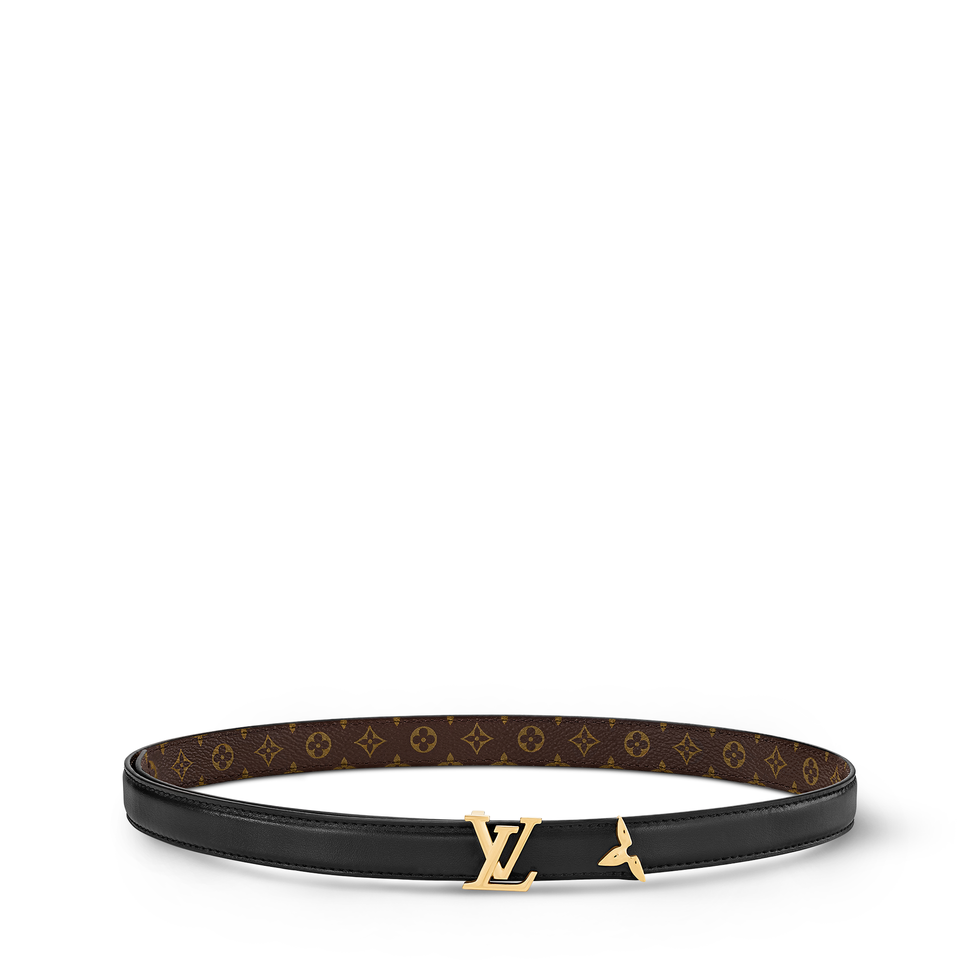 Pretty LV 20毫米雙面皮帶 Monogram 帆布 in 女士