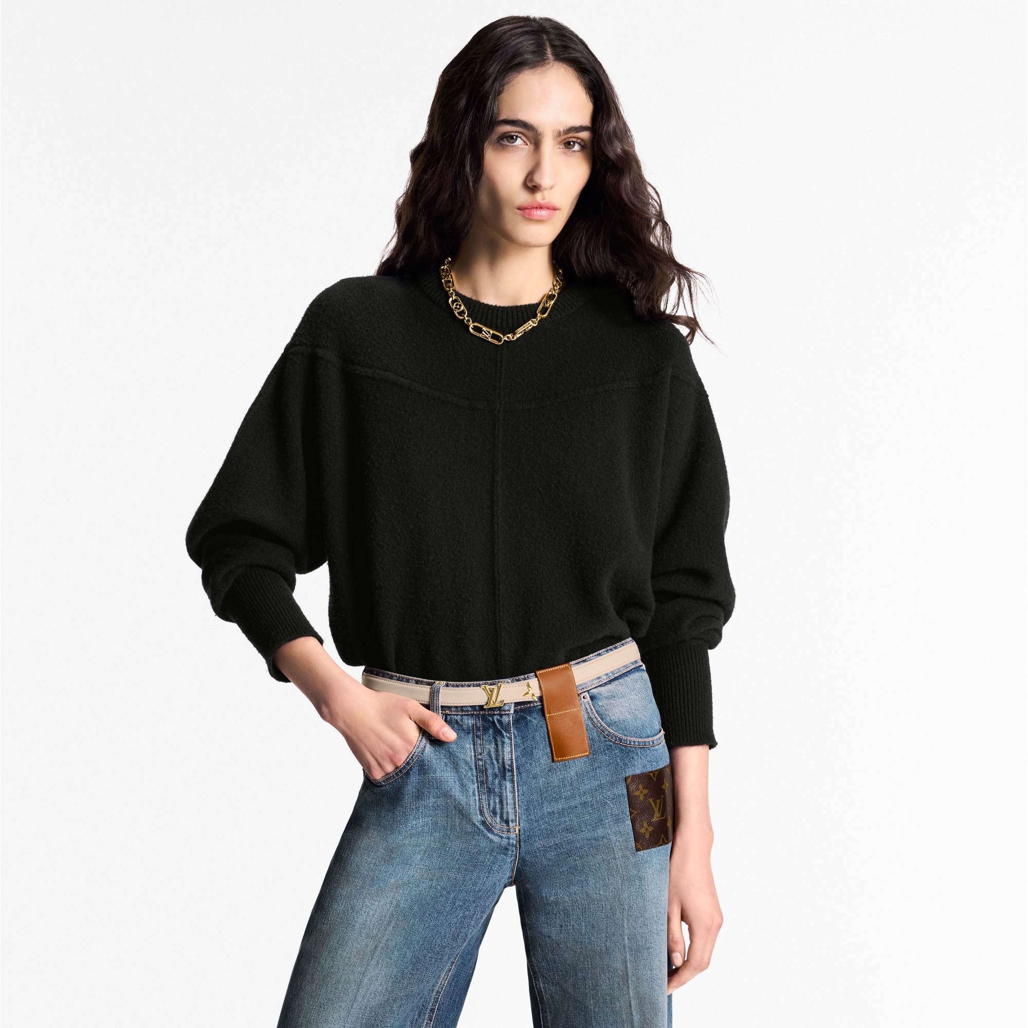 Pretty LV 20毫米雙面皮帶 Monogram 帆布 in 女士