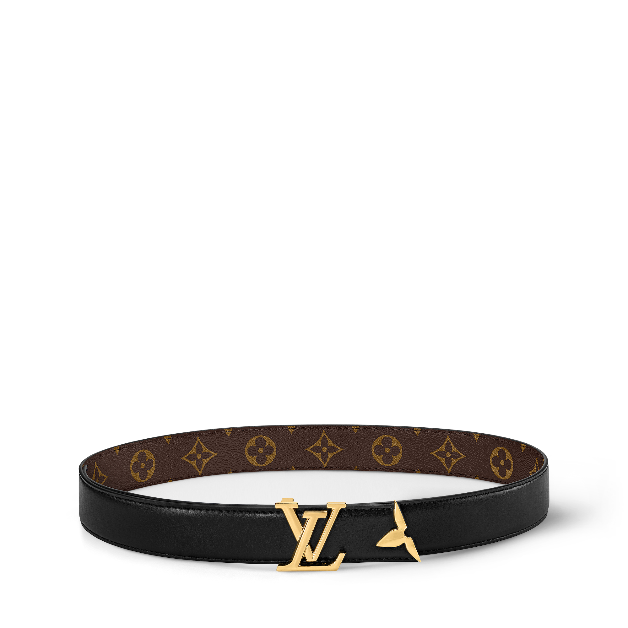 Pretty LV 30毫米雙面皮帶 Monogram 帆布 in 女士
