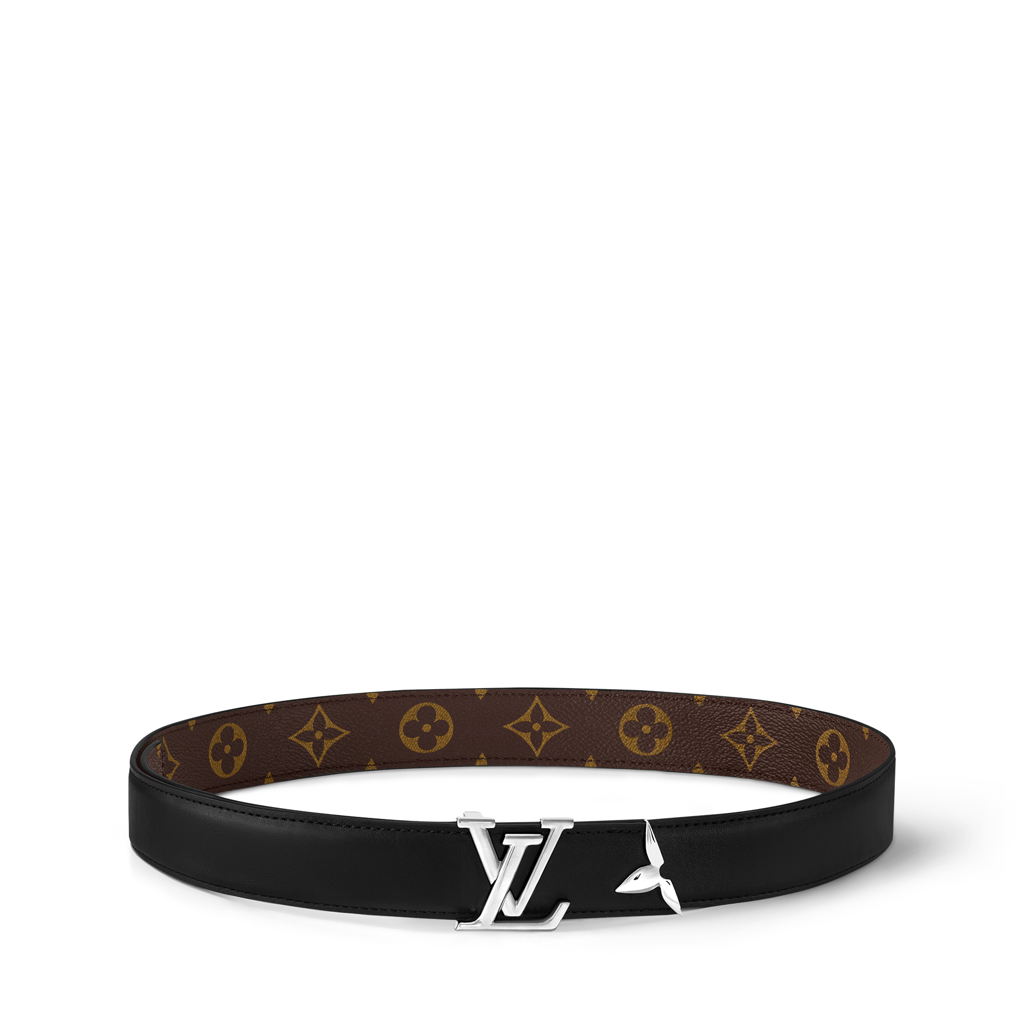 Pretty LV 30毫米雙面皮帶 Monogram 帆布 in 女士