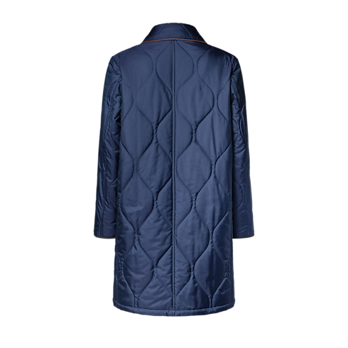 絎縫工裝風大衣 back view