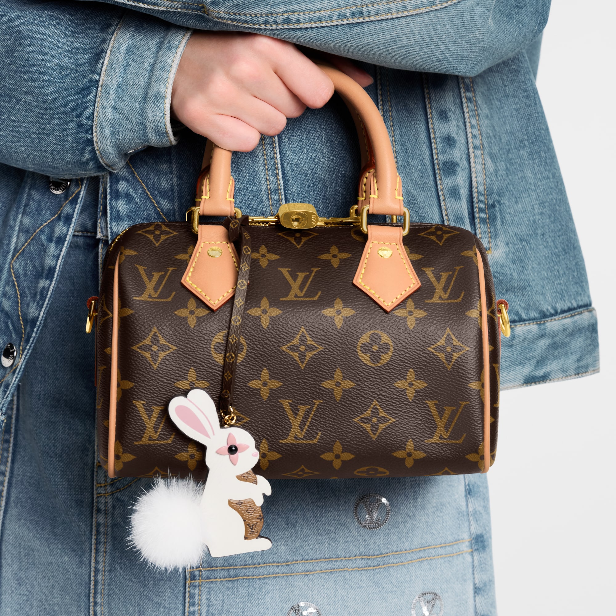 Rabbit LV Furry Friend 包包吊飾 . in 女士