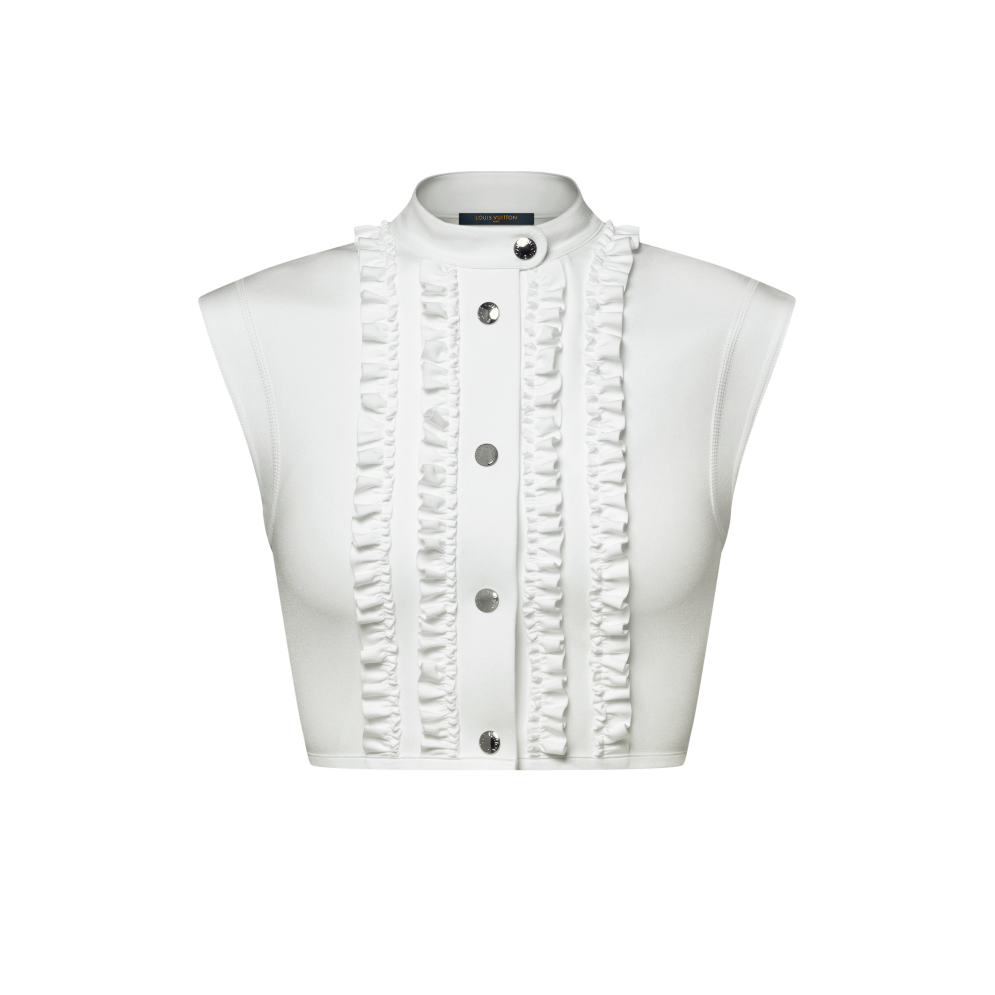 荷葉飾邊功能性針織布上衣  in 女士