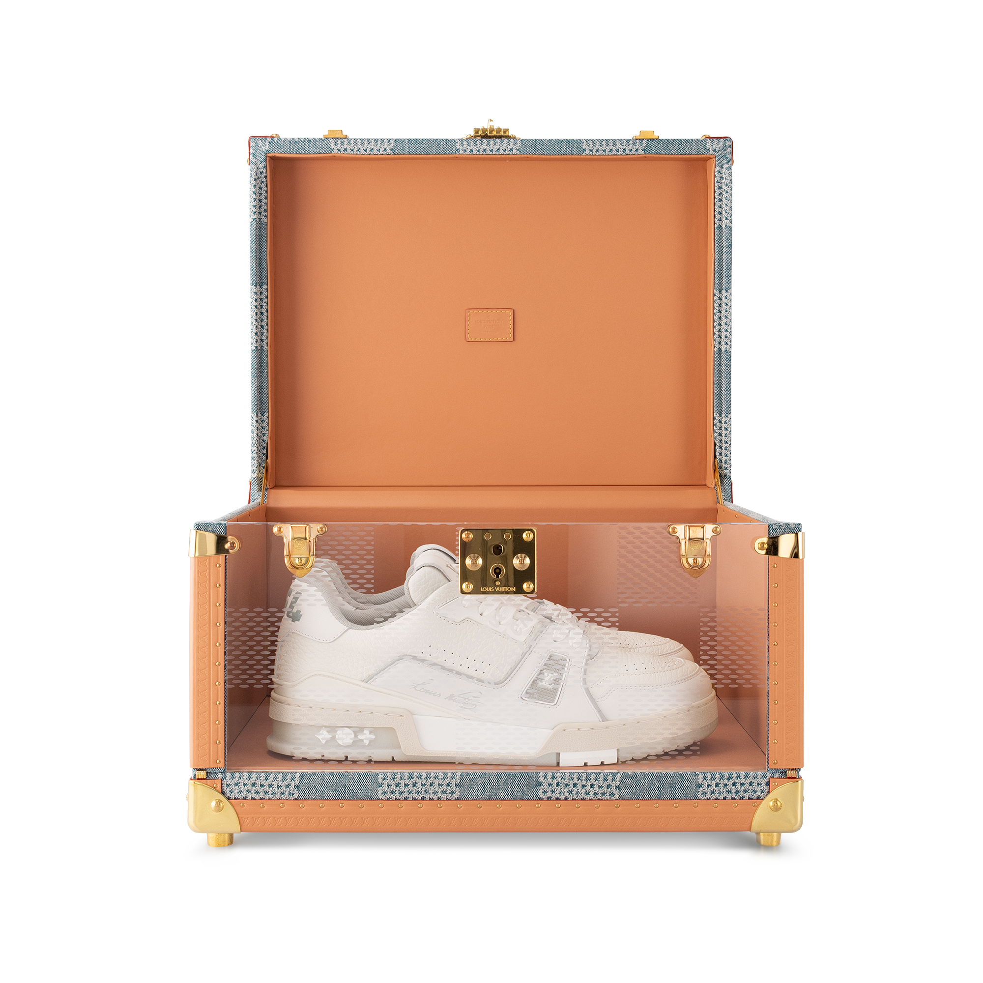 Shoe Box Denim Damier Other in 行李箱、旅行用品及家居精品